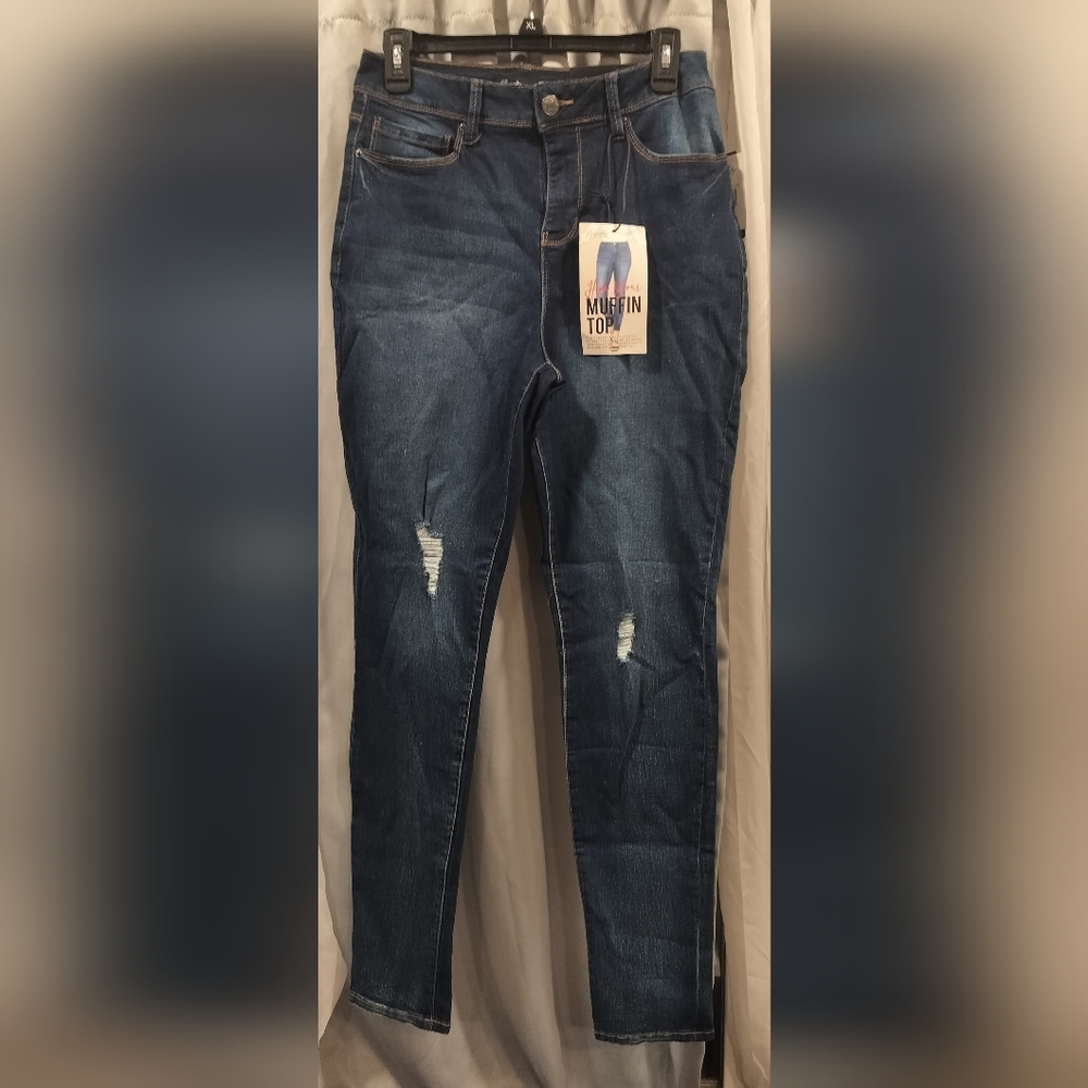 High rise skinny jeans